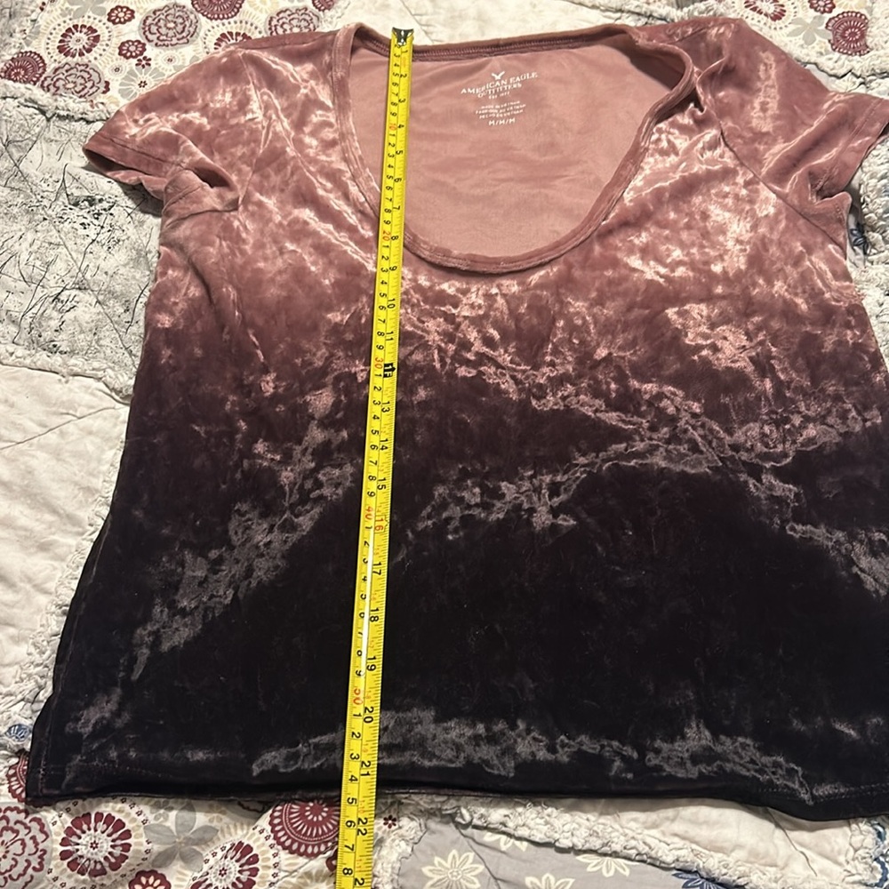 American Eagle outfitters crushed velvet top - Picture 6 of 6